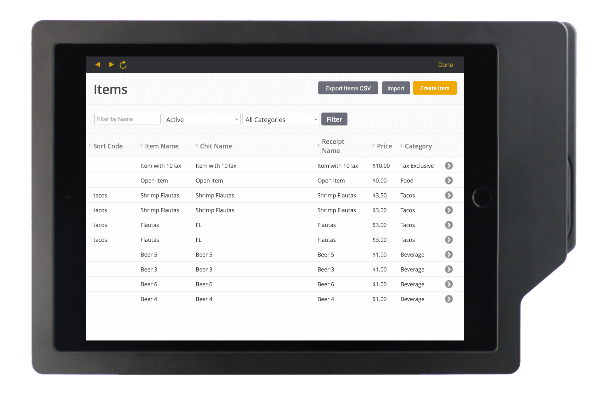 Bulk Menu Upload